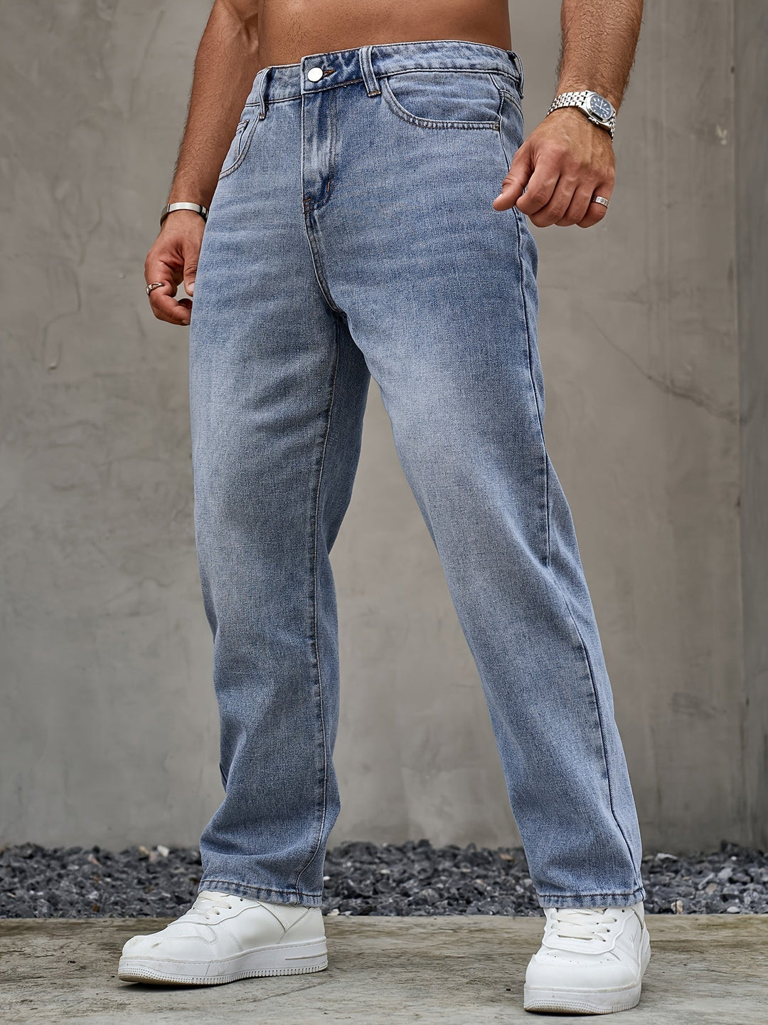 Levoire | Classiques Regular Fit Jeans Bleu clair