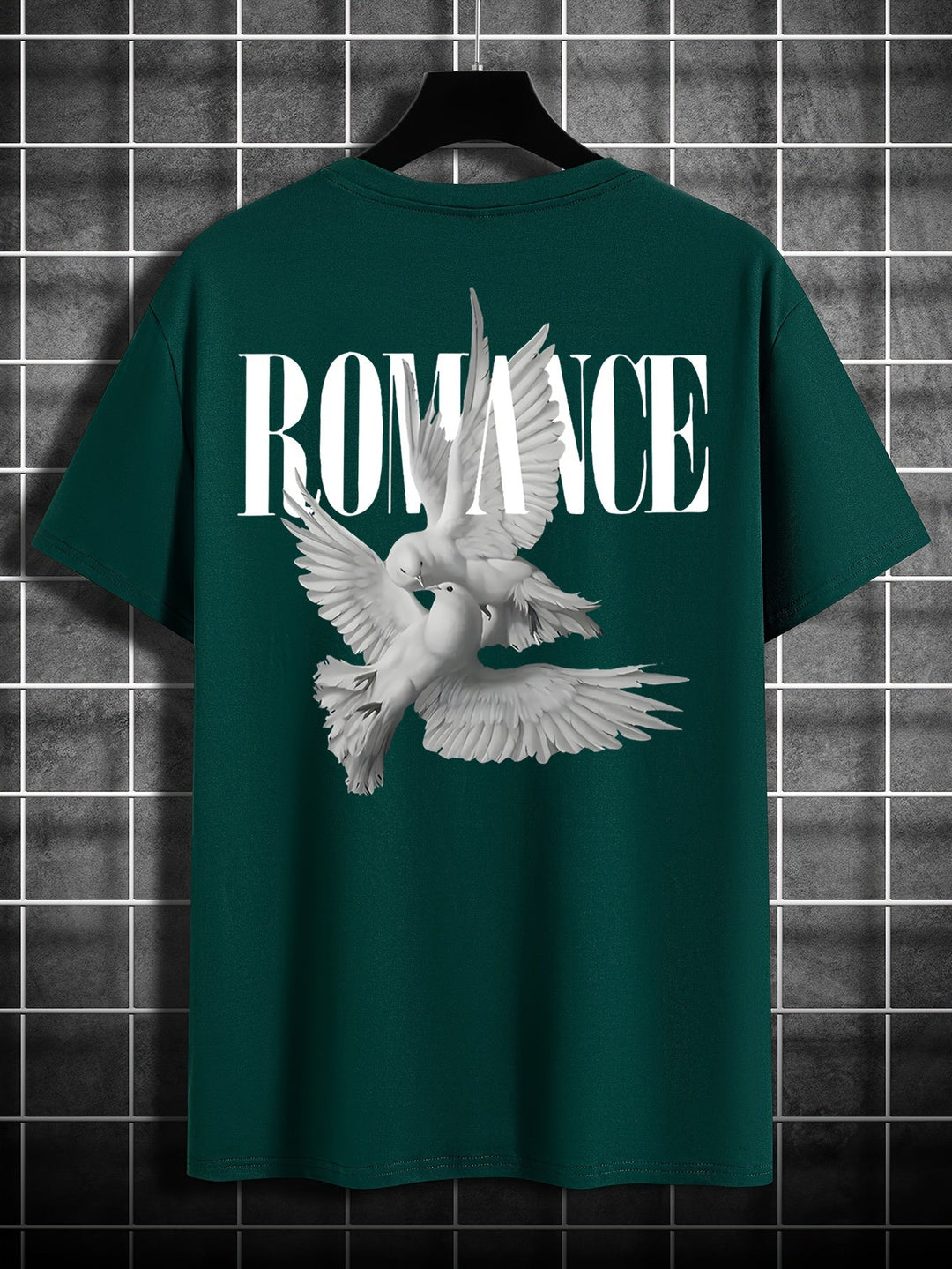 Levoire | T-Shirt En Coton Pour Hommes Avec Motif Alphabétique Et Col Rond