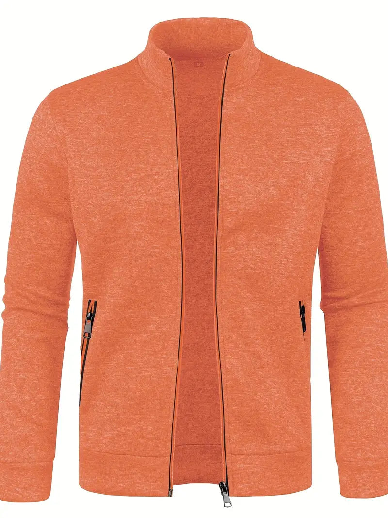 Levoire | Veste ajustée à manches longues avec fermeture éclair Orange