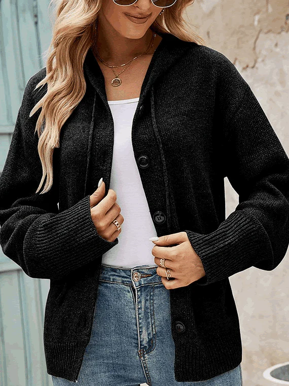 Levoire | Sweat à capuche général à la mode et minimaliste Noir