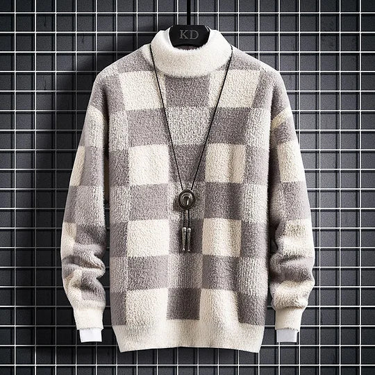 Levoire | Pull Homme À Col Rond Beige