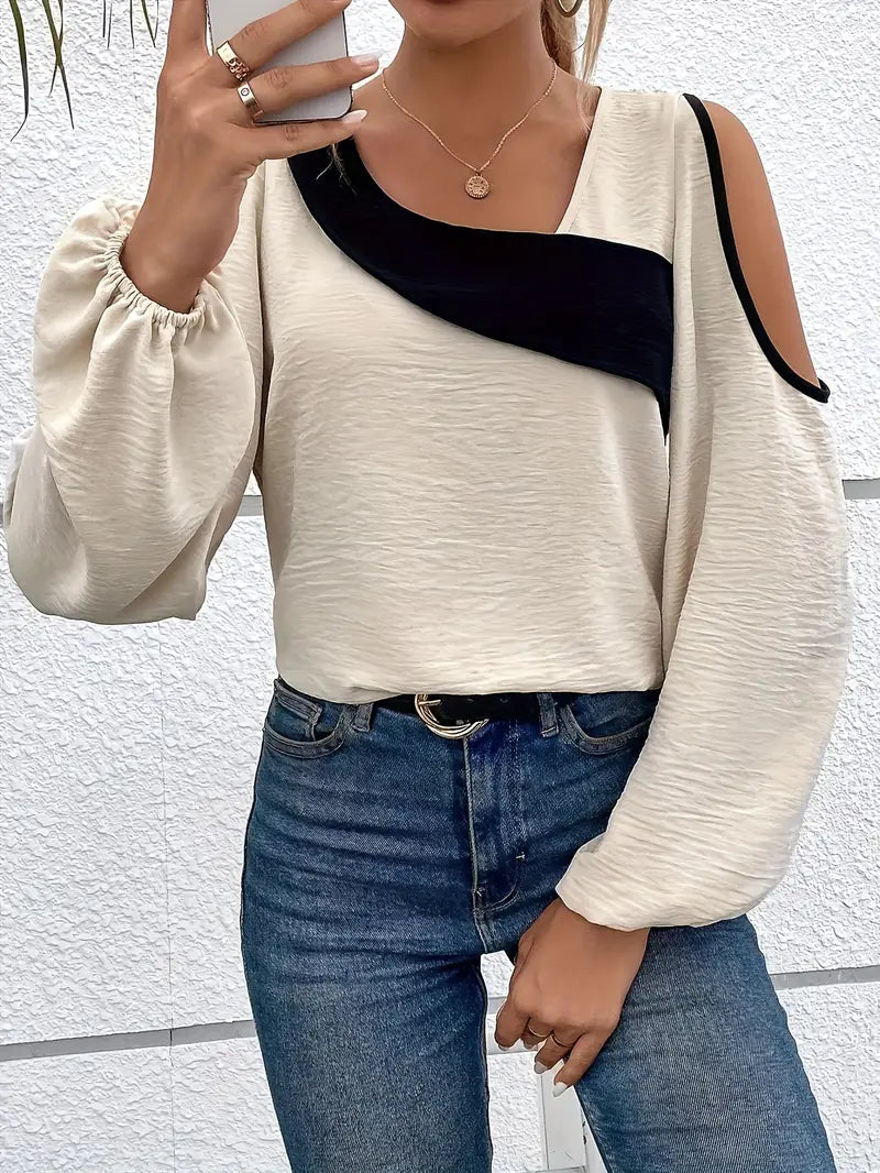 Levoire | Blouse Élégante Avec Détail Asymétrique Pour Femmes 2XL