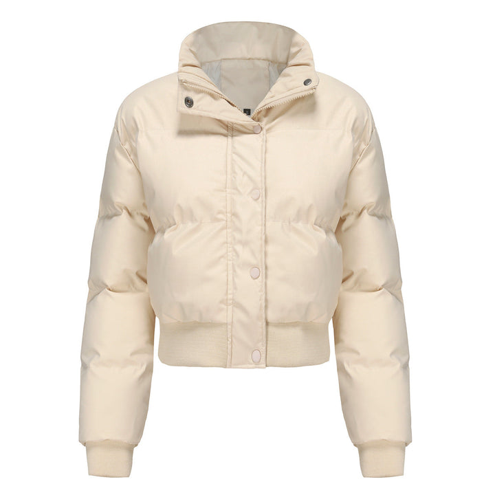 Levoire | Veste Chaude Manches Longues Col Montant Kaki