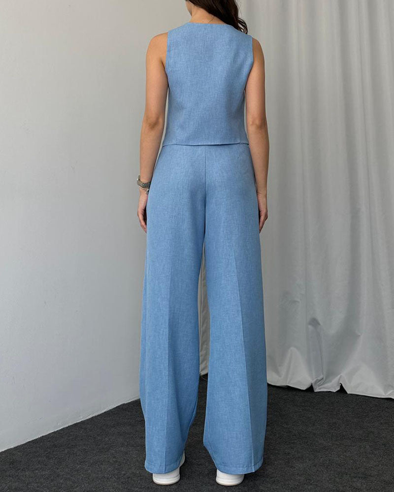Levoire | Ensemble Sans Manches Avec Pantalon
