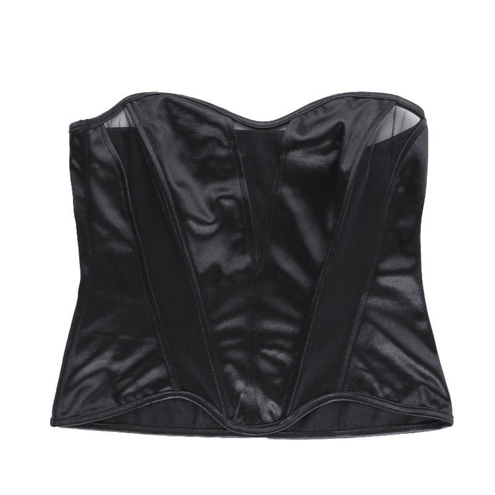 Levoire | Top Corsetto à maille transparente