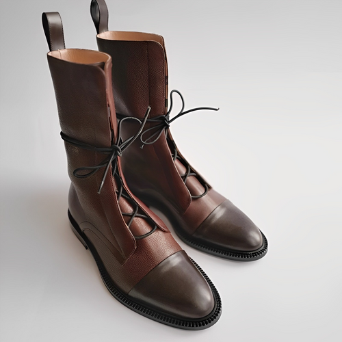 Levoire | Bottes Élégantes Lacets Antidérapantes