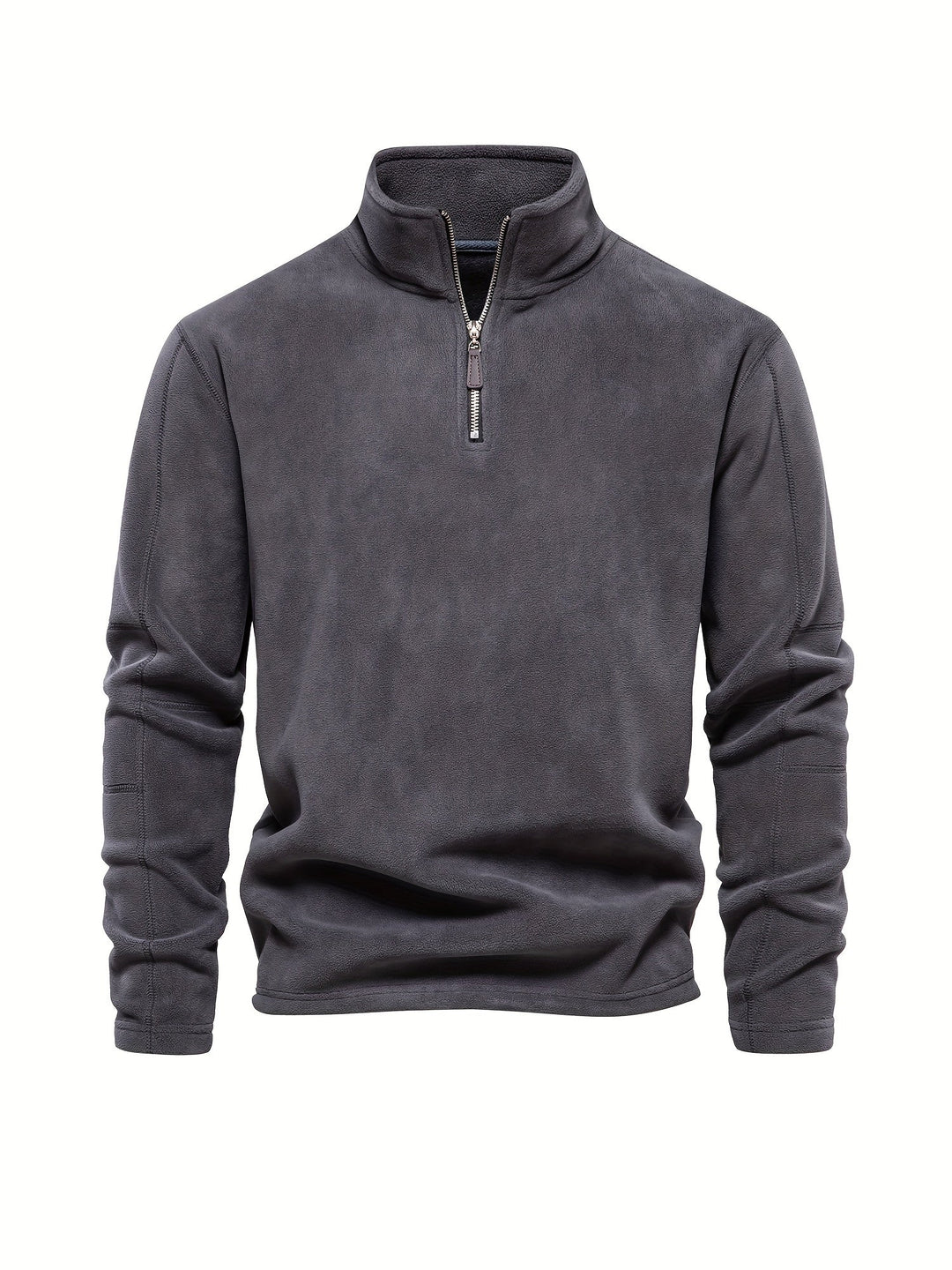 Levoire | Veste À Col En V Pour Homme Avec Zip Et Col En V Gris foncé