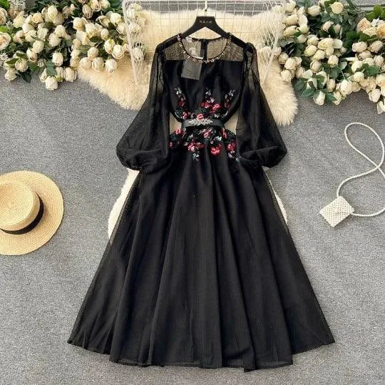 Levoire | Robe femme à manches longues Noir