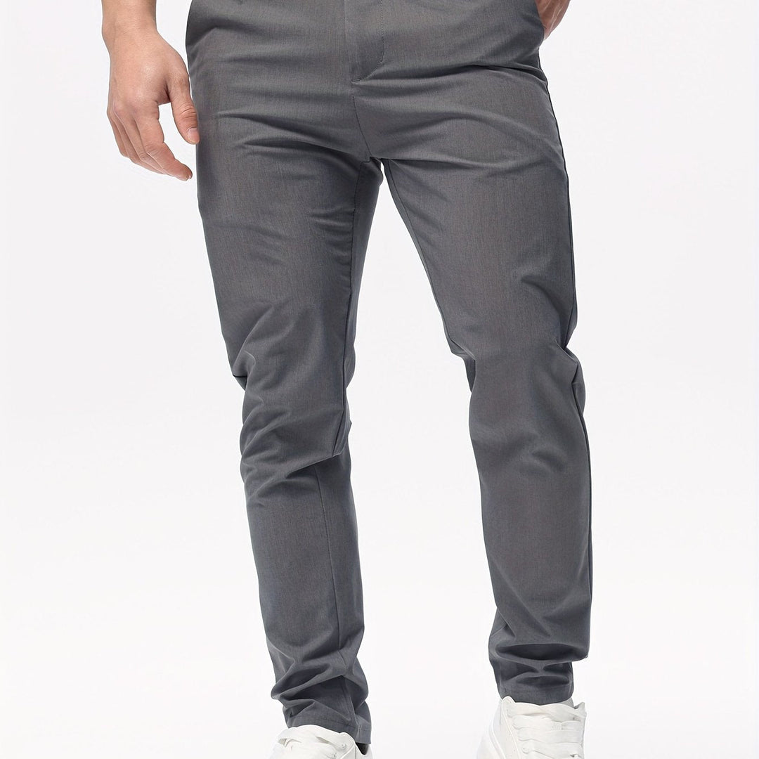 Levoire | Pantalons D'Affaires Confortables Pour Hommes Coupe Slim gris