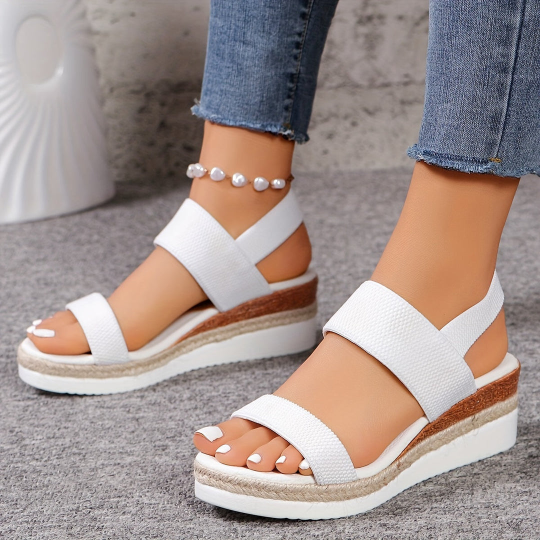 Levoire | Sandales Pour Femmes Unies Avec Sangle De Cheville Blanc