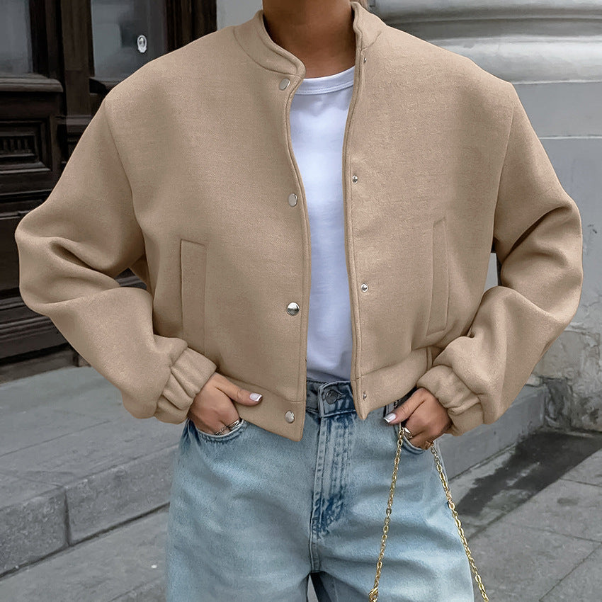 Levoire | Veste Courte À Manches Longues Boutons Et Poches L