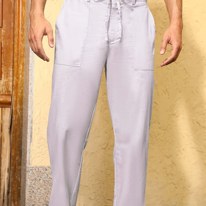 Levoire | Pantalons Cargo Doux En Mélange De Coton Et Lin