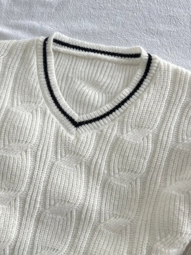 Levoire | Pull En Tricot Classique Pour Homme Avec Col En V