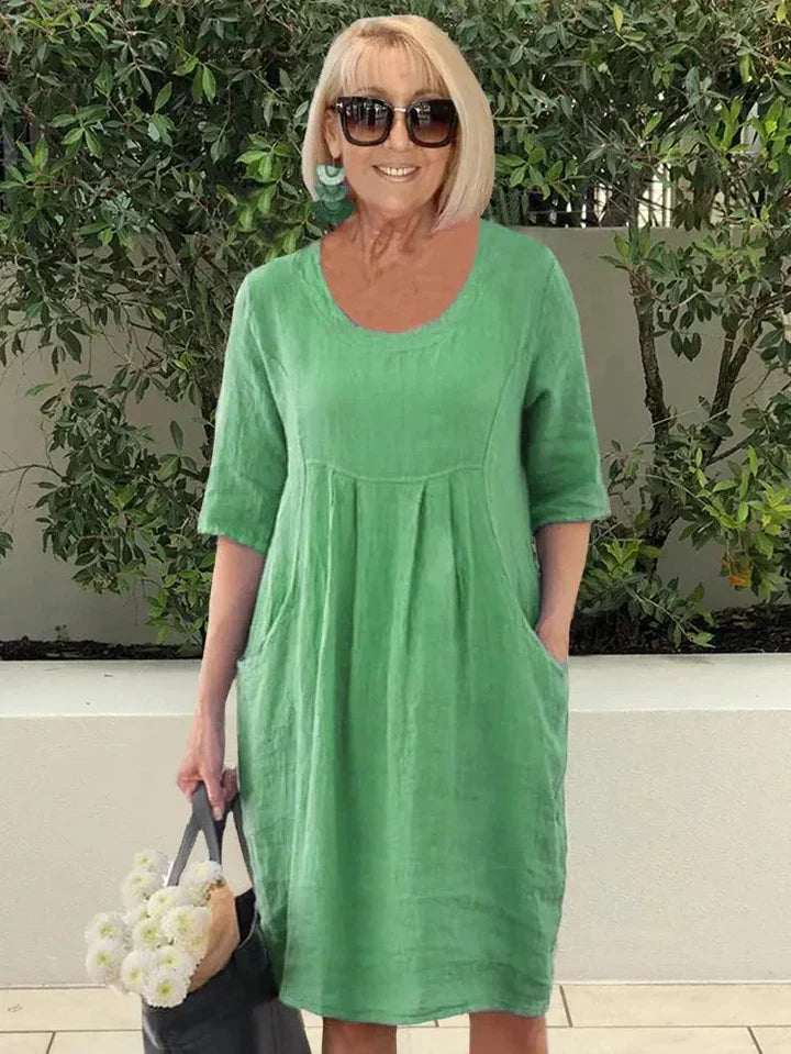 Levoire | Robe d'été en coton pour femmes Vert