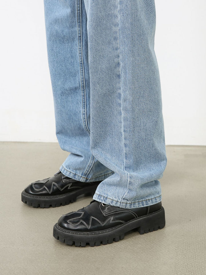 Levoire | Jeans En Denim Droit Pour Hommes