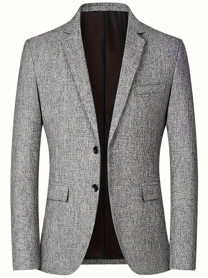 Levoire | Léger Blazer Décontracté, Printemps/Automne, Coupe Ajustable gris