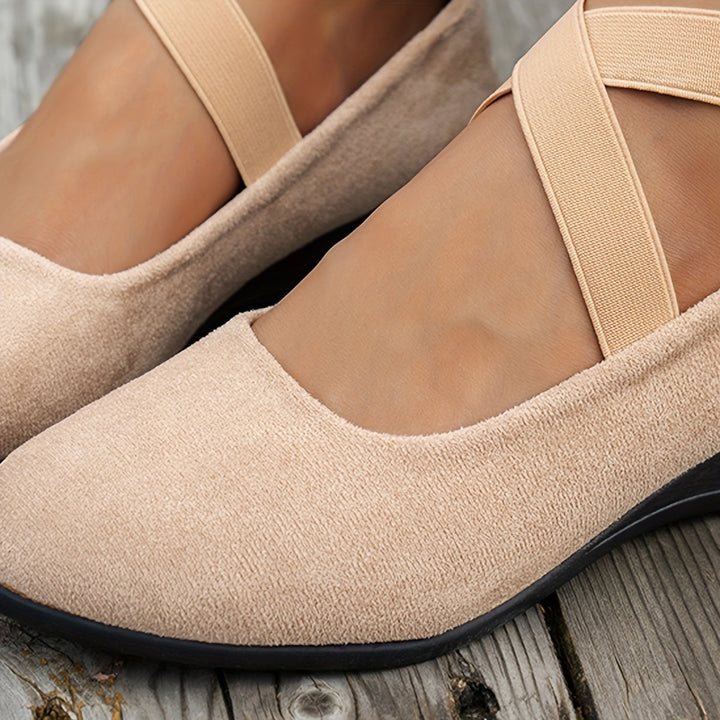 Levoire | Ballerines Simples Pour Femmes En Velours Respirant