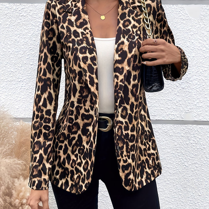 Levoire | Blazer À Motif Léopard À Manches Courtes