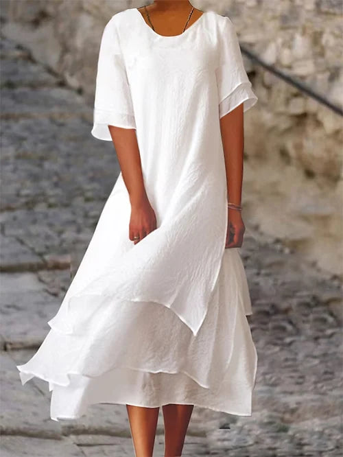 Levoire | Coton et lin double couche Blanc