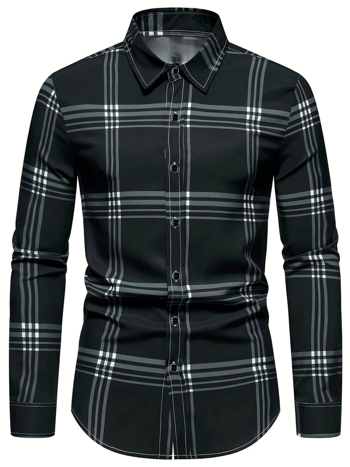 Levoire | Chemise Pour Hommes À Imprimé Sur Le Mollet Avec Col Réversible