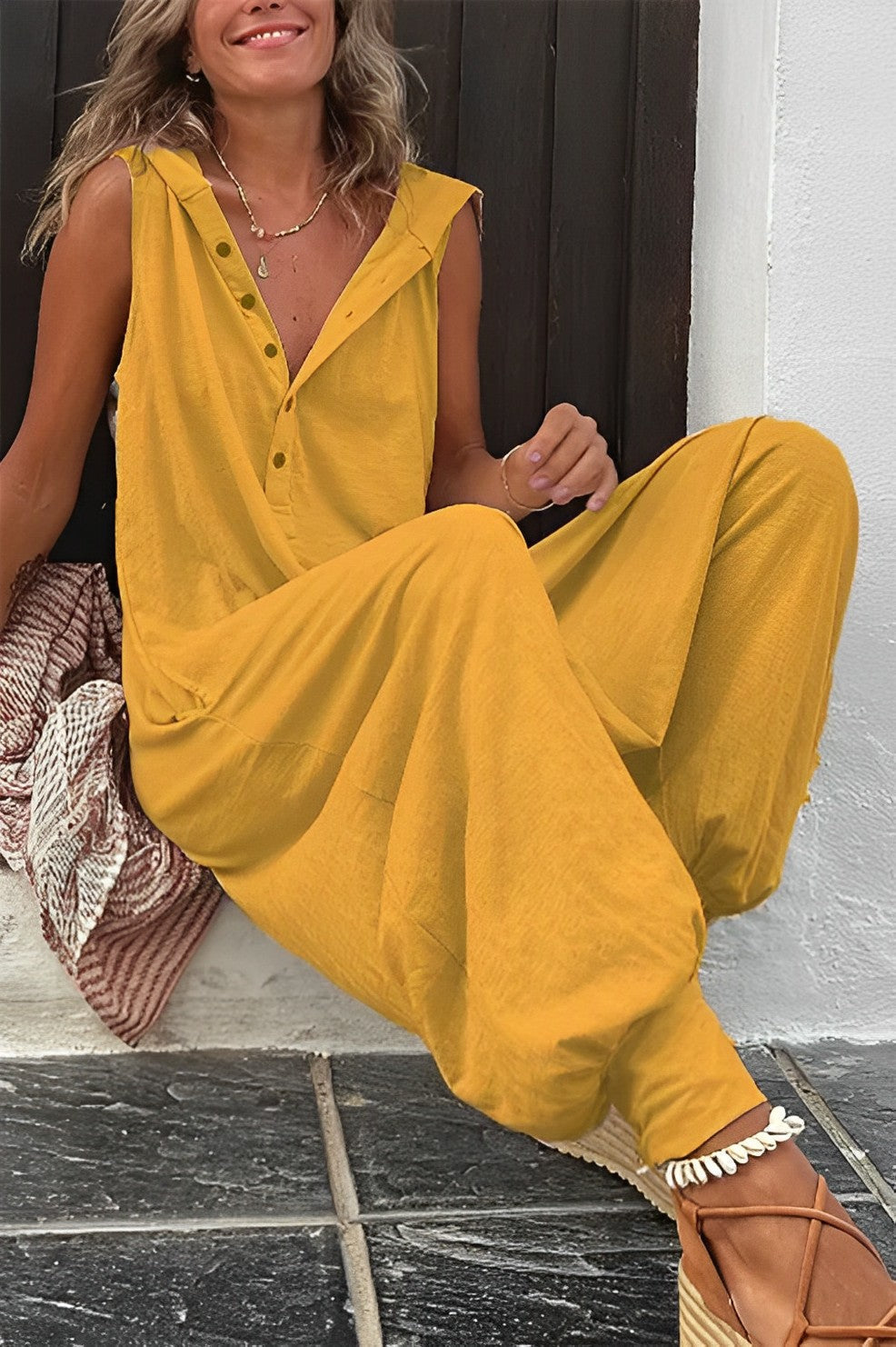 Levoire | Pantalon Harem Sans Manches À Capuche Gul