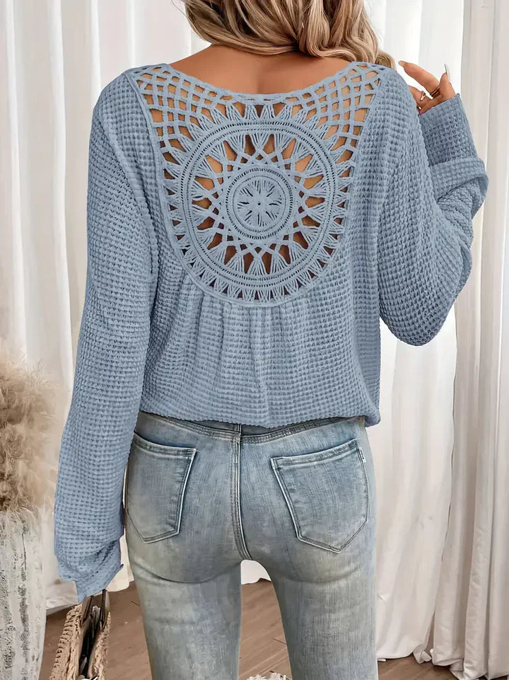 Levoire | T-Shirt Confort À Col En V Bleu ciel