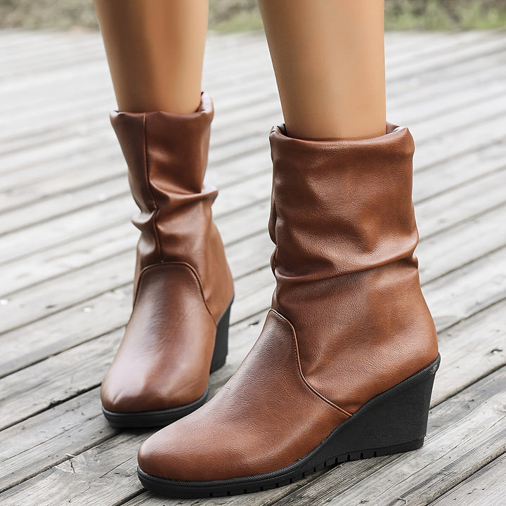 Levoire | Bottes Retro Femme À Talons Épais Et Semelle Antidérapante