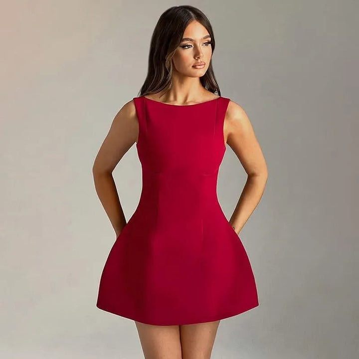 Levoire | Robe courte, sexy, moulante sans dos Rot