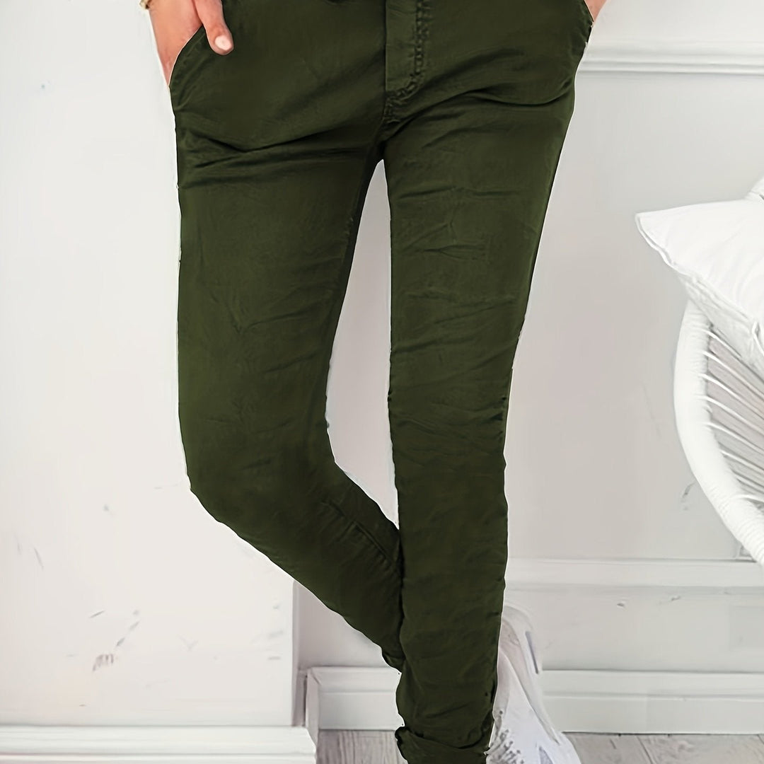 Levoire | Pantalon Uni De Couleur Avec Cordon