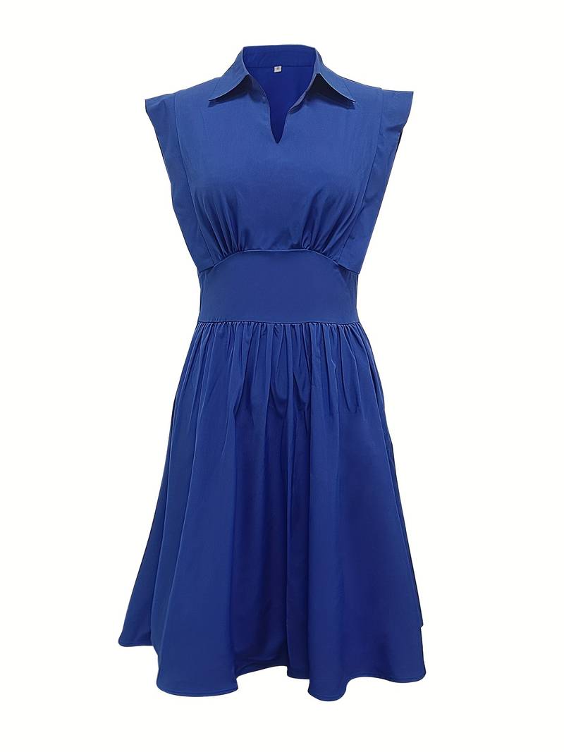 Levoire | Robe À Volants Avec Taille Fine Et Col