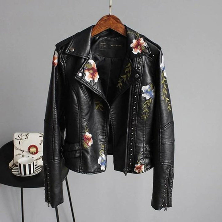 Levoire | Veste Avec Motif Floral Pour Femmes Noir