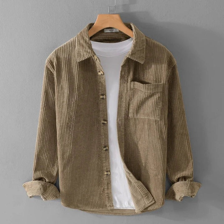 Levoire | T-Shirt Kammott En Velours Khaki