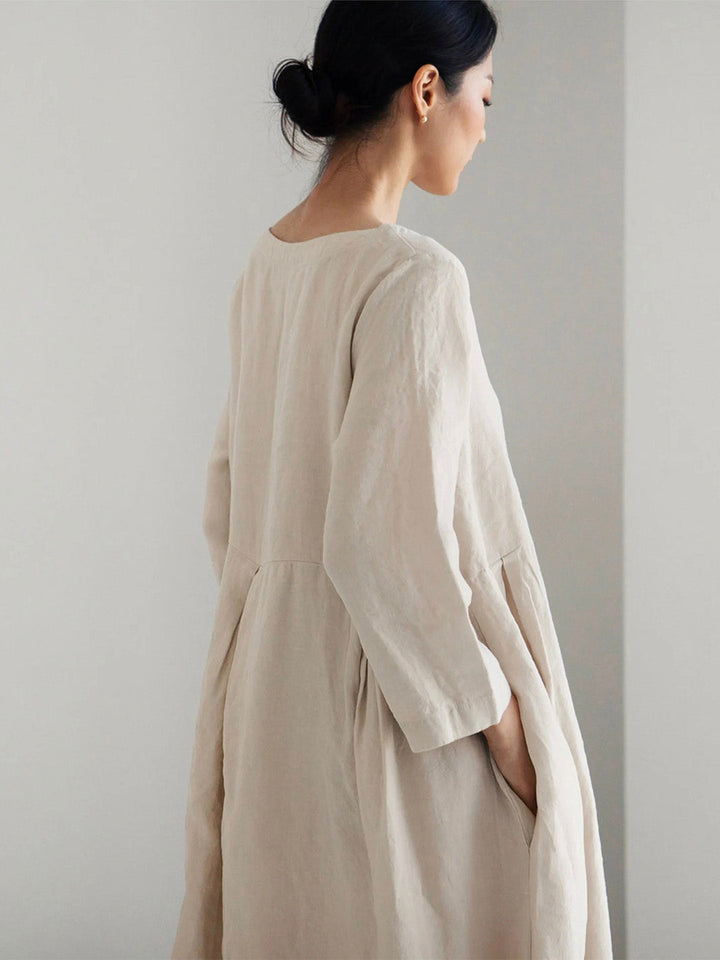 Levoire | Robes En Lin Amples Avec Poches Latérales