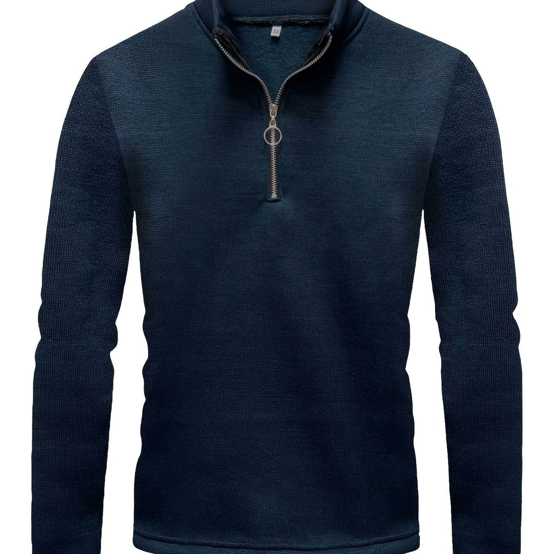 Levoire | Hoodie Pour Hommes À Demi-Zip Meri bleu