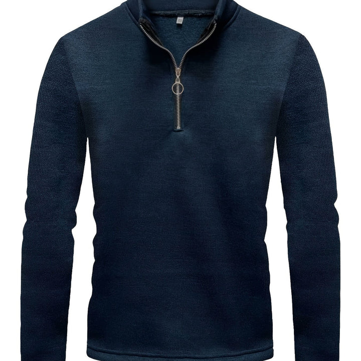Levoire | Hoodie Pour Hommes À Demi-Zip Meri bleu