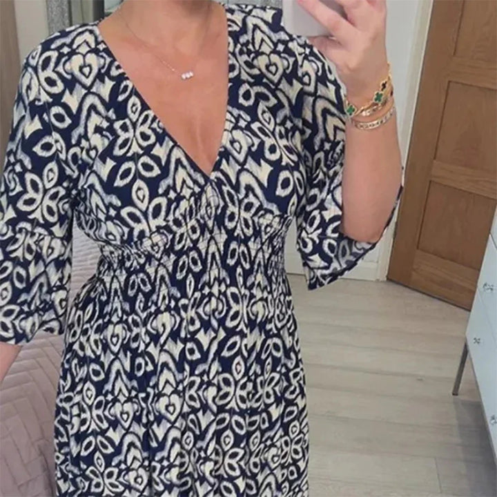 Levoire | Charmantes Robe Avec Sentiment Dét Marine bleu