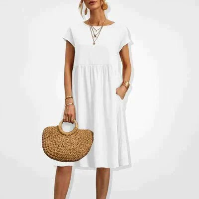Levoire | Robe d'été moderne et élégante Blanche
