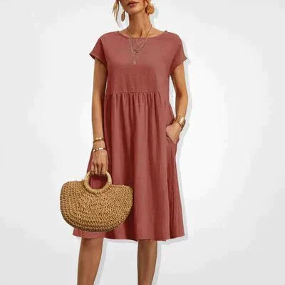 Levoire | Robe d'été moderne et élégante Orange rouille
