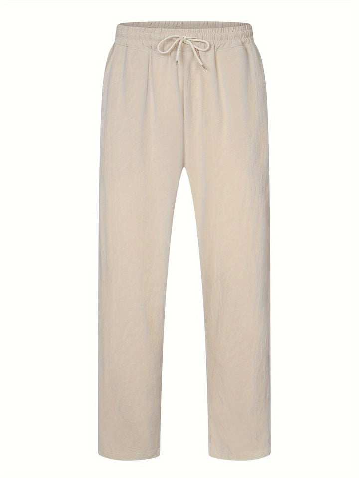 Levoire | Pantalons Décontractés Pour Hommes En Coton Et Lin