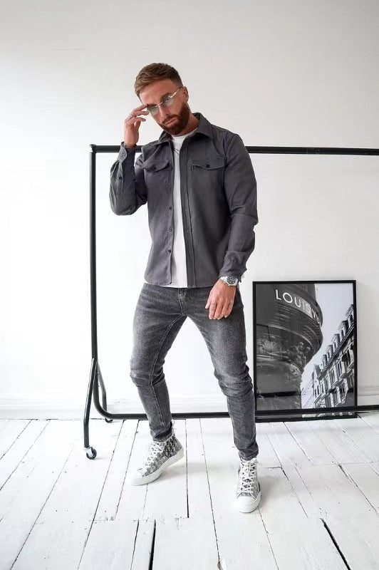Levoire | Veste Yllisjacketti Rento Gris foncé