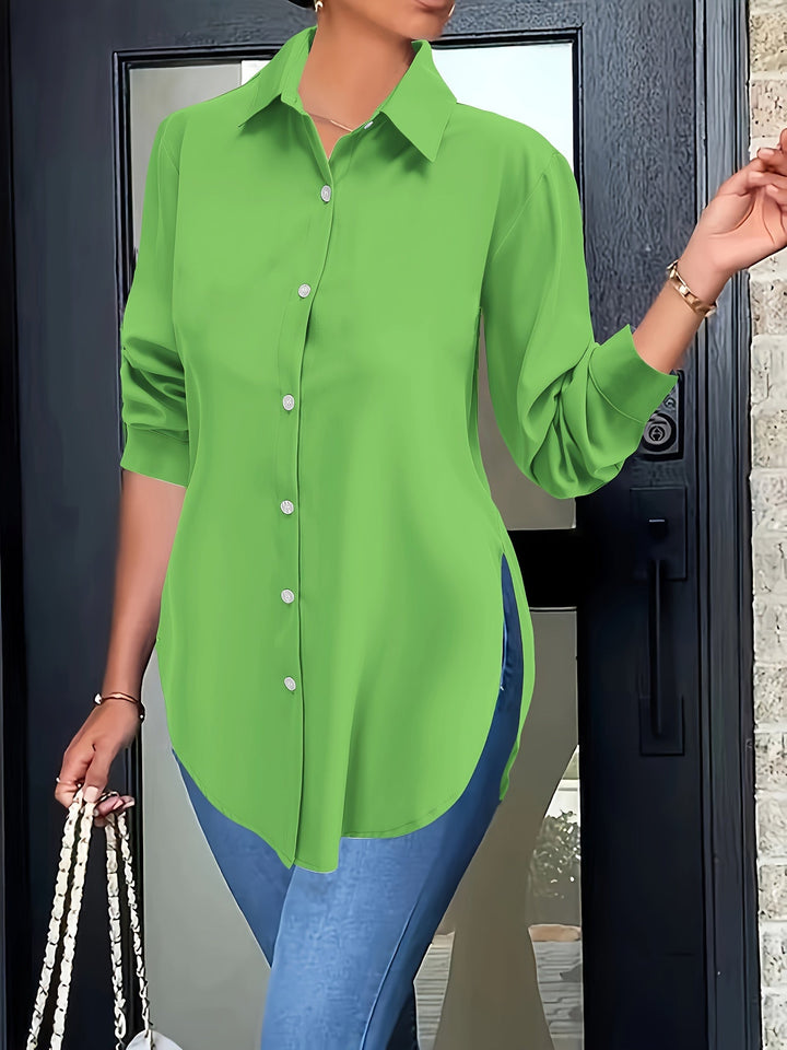 Levoire | Chemise Élégante Avec Boutonnière Divisée Et Manches Longues légumes