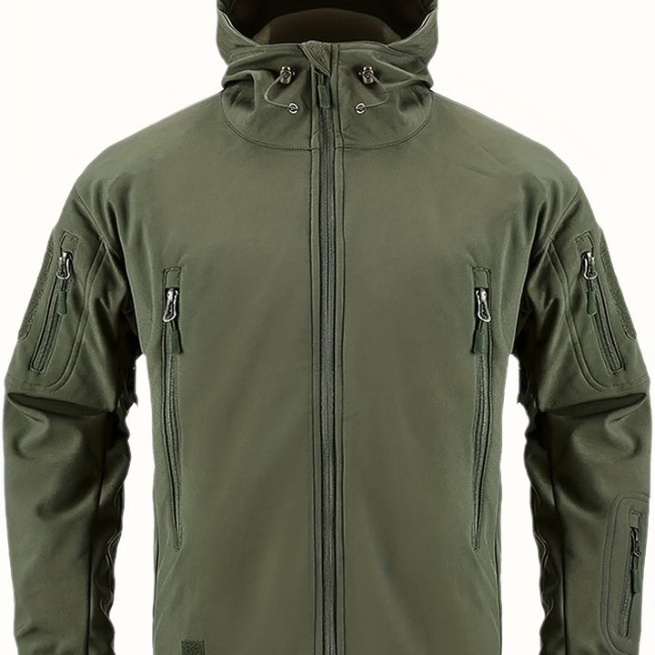 Levoire | Veste Imperméable Pour Homme Avec Capuche Et Poches Zippées