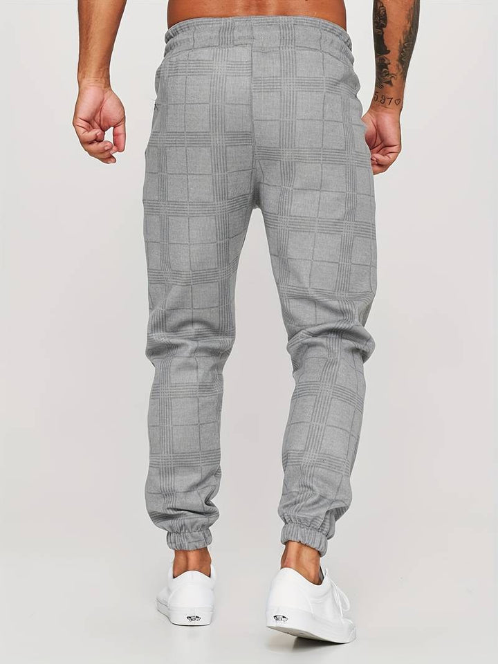 Levoire | Pantalons de loisirs à carreaux pour hommes