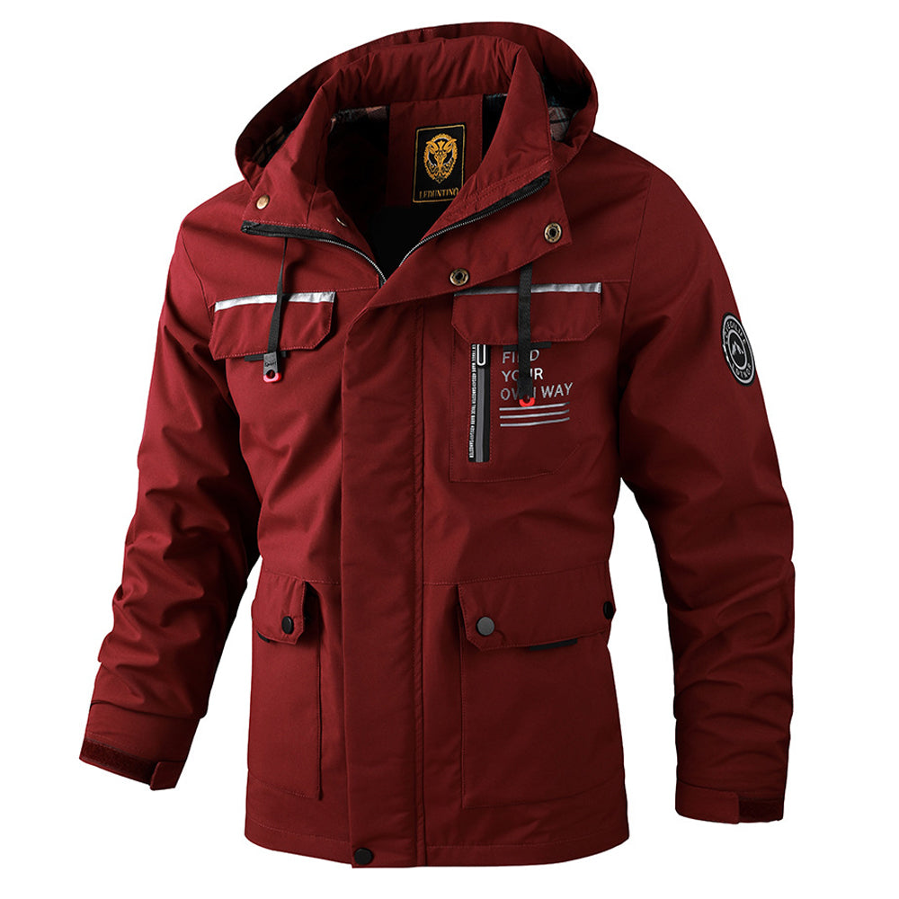 Levoire | Veste Pour Homme Avec Capuche Stylée Et Fonctionnelle Rot