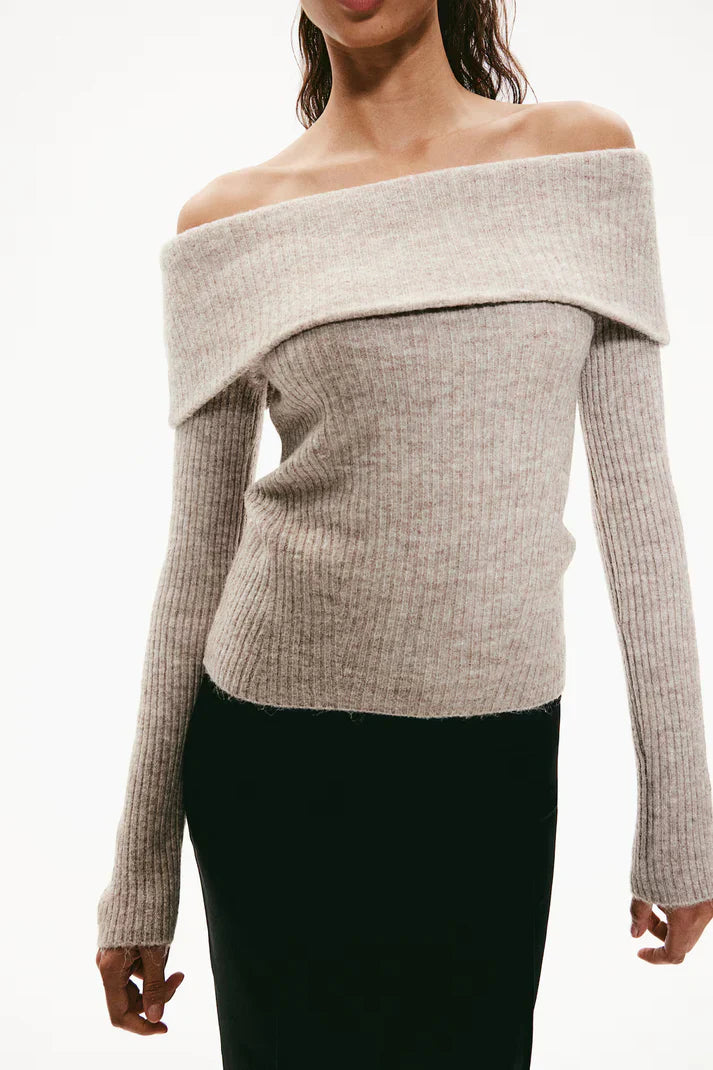 Levoire | Pull En Maille Épaules Dénudées