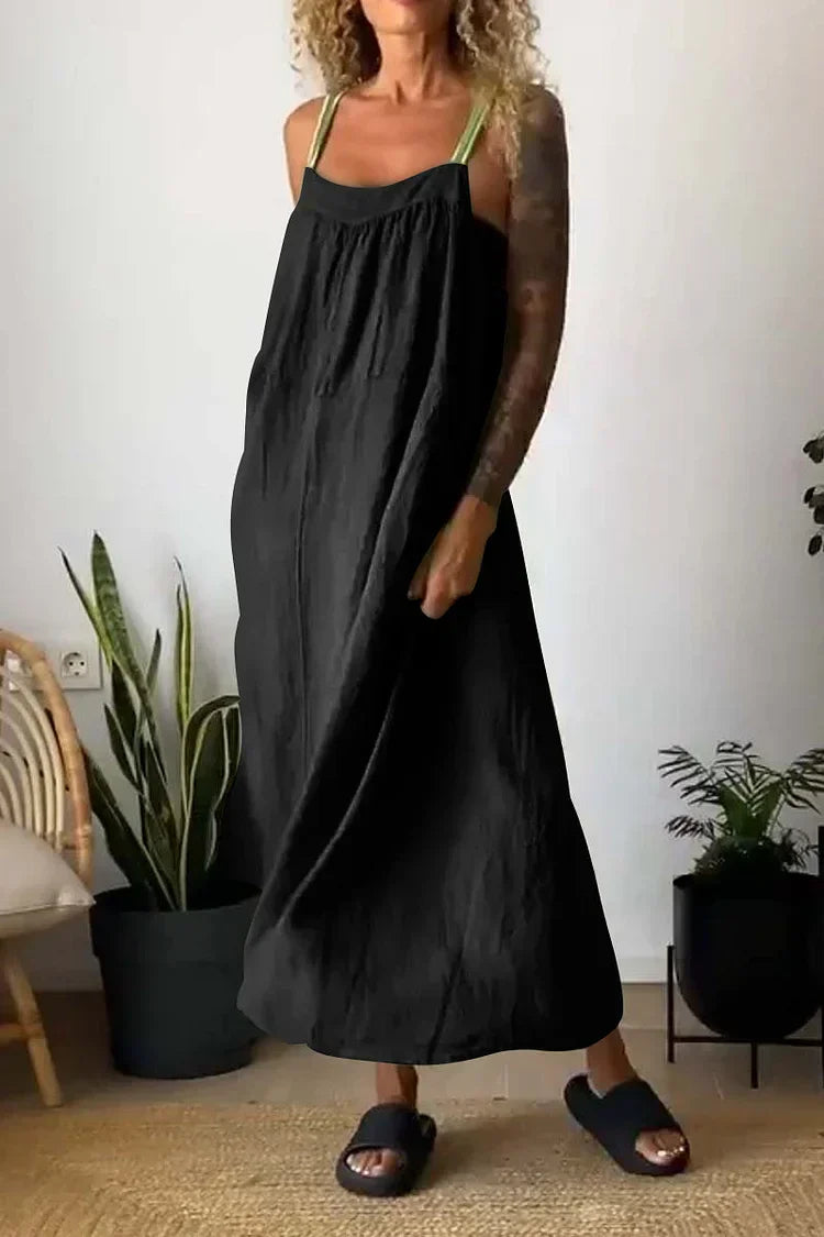 Levoire | Robe décontractée à bretelles Noir