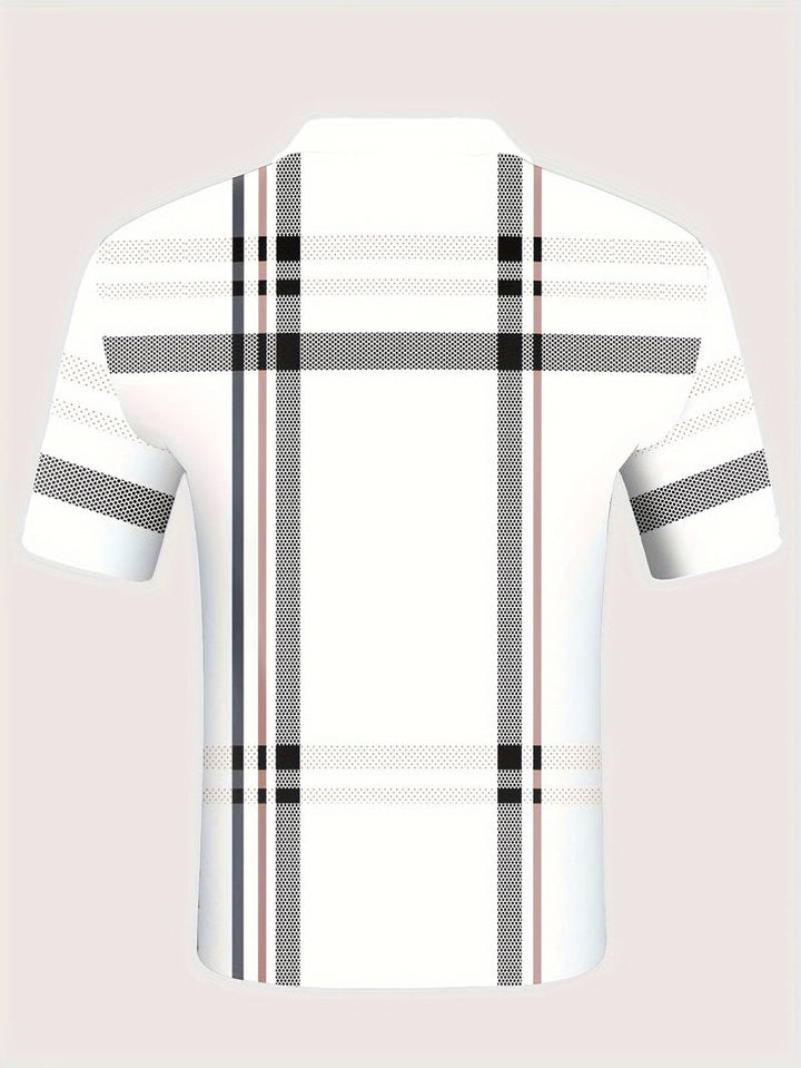 Levoire | Chemise De Golf Rouge À La Mode Dans Le Style De Rue