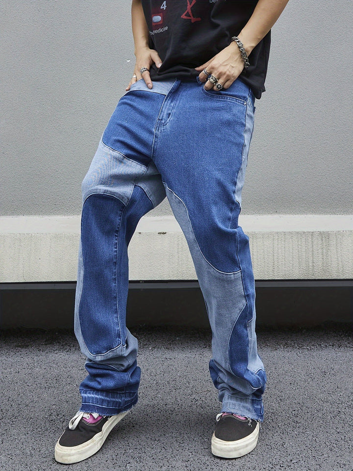 Levoire | Rennon Patches Denim Bootcut Jeans Homme