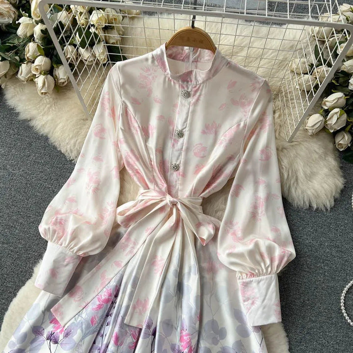 Levoire | Robe en chiffon Kukka avec des épingles à nourrice au col
