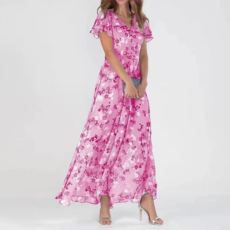 Levoire | Robe Glamour Avec Cache-Bébé Rosa